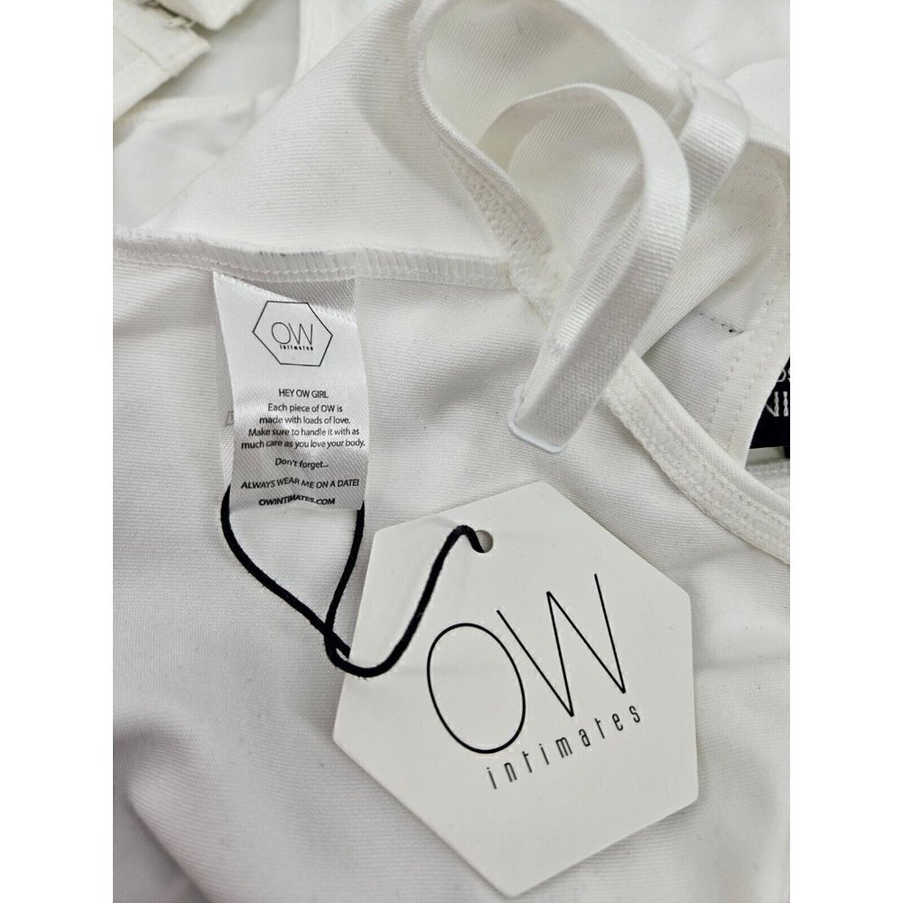 New OW Intimates Bodysuit Womens Small/6 White Tank Sleeveless Top - Picture 6 of 8